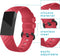 imoshion Siliconen bandje - Geschikt voor Fitbit Charge 4, Charge 3 - Rood - One Size
