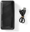 Nedis UPBKPD30000BK - Powerbank 30.000 mAh - 20W USB-C PD en USB-A QC - Zwart