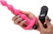 XR Brands Vibrating Silicone Anal Beads and Remote Control pink