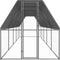 vidaXL - Kippenhok - 2x10x2 - m - gegalvaniseerd - staal