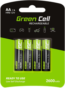 Green Cell GR01 - Ni-MH Accu 2600mAh - Geschikt voor extreme temperaturen - Groen