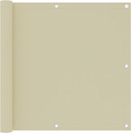 vidaXL - Balkonscherm - 90x300 - cm - oxford - stof - crème