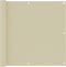 vidaXL - Balkonscherm - 90x300 - cm - oxford - stof - crème