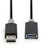 Nedis CCBW61010AT20 - USB A naar USB A Kabel - 200 cm - Grijs