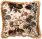 Dutch Decor YASMIN - Sierkussen velvet 45x45 cm Semolina - beige - franjes - Inclusief binnenkussen