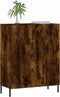 vidaXL - Dressoir - 69,5x34x90 - cm - bewerkt - hout - gerookt - eikenkleurig