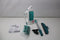 Leifheit Dry & Clean - raamzuiger met inwasser en steel - 43 cm - Turquoise