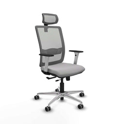 Piqueras y Crespo 1B086G2 - Bureaustoel - Verstelbare hoogte 50-62 cm - Lichtgrijs