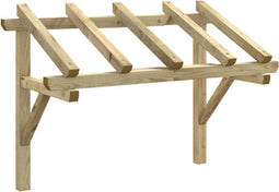 vidaXL - Deurluifel - 150x100x100 - cm - massief - grenenhout