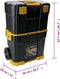 vidaXL - Gereedschapskoffer - op - wielen - 460x280x677 - mm - polypropeen