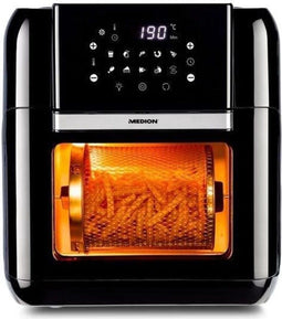 Multifunctionele olievrije heteluchtfriteuse - MD 10072 - 10 programma's - Ruim assortiment accessoires - 10 L - 1500W