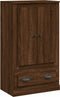 vidaXL - Hoge - kast - 60x35,5x103,5 - cm - bewerkt - hout - bruin - eikenkleur