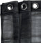 Curtain Of 100% Polyester Mesh. 6 Chrome Steel Pots At The Top. Dimensions 140x260cm. Colour Black