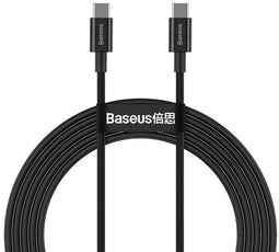 Baseus Superior - USB Type-C Kabel - 100W 5A Snelladen - Zwart