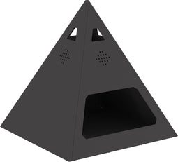 vidaXL - Vuurkorf - Piramide - Zwart - 50x50x51 - cm - Staal
