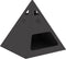 vidaXL - Vuurkorf - Piramide - Zwart - 50x50x51 - cm - Staal