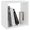 Wandschappen kubus 4 st 26x15x26 cm wit