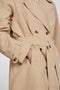 PIECES PCTAYA - Trenchcoat Dames - Lange mouwen - Riem in de taille - Maat XS