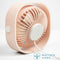 iMoshion USB Tafelventilator - USB Ventilator - Mini Ventilator - Compact - 3 Windstanden - Roze