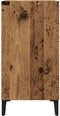 vidaXL - Dressoir - 57x35x75 - cm - bewerkt - hout - oud - houtkleurig