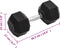 vidaXL - Halters - 20 - kg - gietijzer