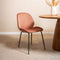 Liviza Stoel Vistar oudroze velvet - Velvet - Rond Roze - 82 cm , 49 cm , 62 cm