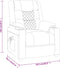 vidaXL Fauteuil verstelbaar kunstleer zwart