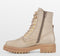 PS Poelman Mink - Veterboots - Suède Leren Nubuck - Beige Taupe - Maat 38