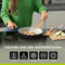 BE Living Essential Koekenpan - Ø 24 cm - Keramisch - PFAS vrij - Inductie - Zwart
