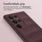 iMoshion Hoesje Geschikt voor Samsung Galaxy S23 Ultra Hoesje Siliconen - iMoshion EasyGrip Backcover - Aubergine