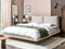 MELLE - Tweepersoonsbed - Lichtbeige - 160 x 200 cm - Corduroy