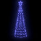 LED Kerstboom met 390 LED met grondpennen Blauw 250 cm IJzer