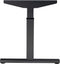 T-poot Wingbureau Quick breed 160CM diep 120CM bladkleur Logan eiken framekleur Zwart (RAL9005) wingzijde Links