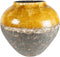 Jar Lindy Ochre gele pot 45 cm ronde bloempot voor binnen