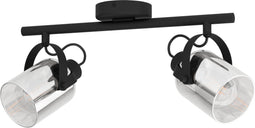 EGLO Berregas - Spot - Kantelbaar - Zwart/Grijs (2 stuks)