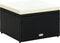 vidaXL - Voetenbank/poef - zwart - 53x53x30 - cm - poly - rattan
