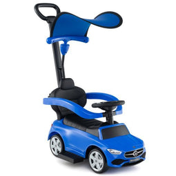 Coast Mercedes-Benz Duwauto 3-in-1 – 84 × 39 × 90 cm – Loopauto met Duwstang, Kap, Geluid en