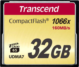 Transcend 400x - CompactFlash Card - 32GB - 90MB/s lezen 45MB/s schrijven