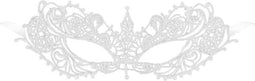 Maskarade Zenith - Erotisch Masker - Kant - Wit - One Size