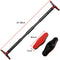Zoluko Professionele Pull Up Bar - 200kg Draagkracht - Eenvoudige Bevestiging - Zwart/Rood
