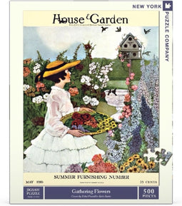 New York Puzzle Company Gathering Flowers - 500 pieces