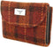 Dames Portemonnee Jura Bruin met oranje - Harris Tweed - Glen Appin of Scotland