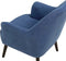 LOKEN - Fauteuil - Blauw - Polyester
