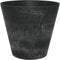 Ter Steege Bloempot - zwart - natuursteen look - D32 x H29 cm - Artstone - bloempot
