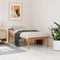 vidaXL - Seniorenbed - massief - grenenhout - wasbruin - 90x190 - cm
