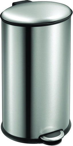EKO - Ellipse pedaalemmer 40 liter - Stainless steel Plastic - mat RVS - Prullenbak