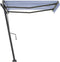 vidaXL - Luifel - vrijstaand - handmatig - uittrekbaar - 400x350 - cm - antraciet