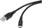 Renkforce RF-4995172 - USB-kabel USB 3.2 Gen1 - Snelladen 3 A - Zwart