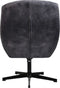 HSM Collection-Draaifauteuil Cleveland-75x73x88-Donker Grijs/Zwart-Stof/Metaal