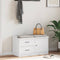 vidaXL - Gangbankje - SANDNES - wit - 87x40x50 - cm - massief - grenenhout